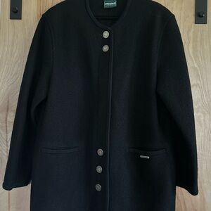 Geiger boiled wool Black jacket